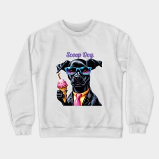 Black Lab Scoop Dog Crewneck Sweatshirt